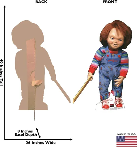 Vista 2 de Advanced Graphics figura de cartón de tamaño real de Chucky de Child's Play