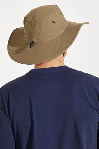 Vista 3 de Coolibar sombrero modelable de ala ancha con protección solar UPF 50, para hombre