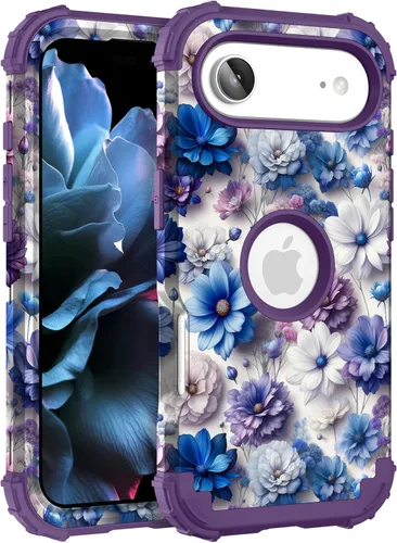Vista 136 de Hocase Funda para iPhone SE 2022/2020, resistente a prueba de golpes, de plástico duro+goma de silicona, funda protectora híbrida para iPhone SE