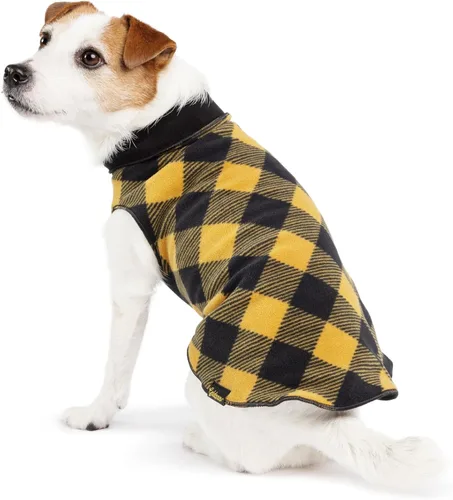 Vista 9 de Goldpaw Duluth - Chaleco de Suéter de Doble Forro Polar para Perros Pequeños, forro polar suave y elástico, chaqueta cálida para mascotas para otoño