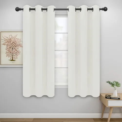 Vista 65 de Easy-Going - Cortinas opacas para dormitorio, aislamiento térmico sólido con ojales, cortinas de ventana para reducción de ruido, cortinas