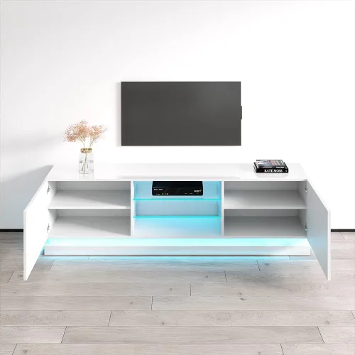 Vista 5 de Qiu Modern - Soporte de TV de 63 a 79 pulgadas (79 pulgadas)