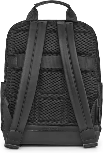 Vista 2 de Moleskine Mochila de negocios para hombre, almacenamiento de PC de 15 pulgadas, para hombre, Negro (Negro 19-3911tcx)