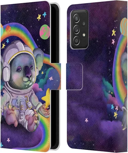 Vista 7 de Head Case Designs Carla Morrow Capybara - Funda de piel con licencia oficial de Carla Morrow Sitting On A Moon Rainbow Animals compatible