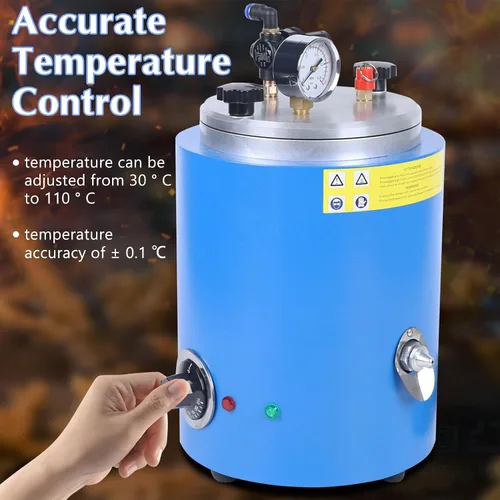 Vista 5 de Inyector de cera de 2.2L, máquina de inyector de cera de 500W, Máquina de fundición de cera de temperatura ajustable 86.0 °F-230.0 °F, Máquina