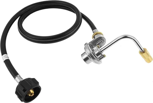 Vista 9 de Manguera adaptadora de propano de 6 pies, convertidor de 1 libra a 20 libras con piezas de repuesto de regulador de gas para kit de conversión