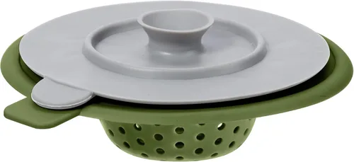 Vista 10 de OGGI Juego de colador y tapón de silicona para fregadero, gran colador de fregadero de cocina, tapón de drenaje de silicona, colador de drenaje