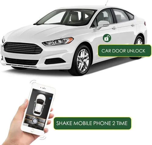 Vista 3 de Actualización de Coche Antiguo Entrada sin Llave Cierra Ventanas Abre Maletero Automáticamente, 3 Formas de Bloquear/Desbloquear Control por