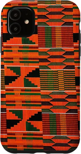 Vista 8 de Kente - Carcasa para iPhone 17, diseño étnico de Ghana, diseño africano