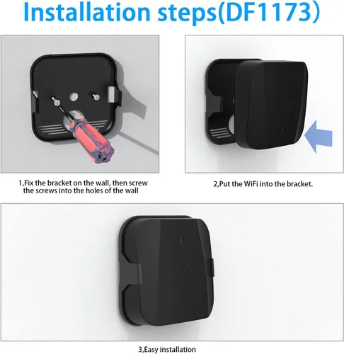 Vista 4 de HOLACA Soporte de pared para Wyze Wi-Fi 6E Mesh Router Pro Soporte de montaje en pared de fácil instalación