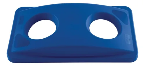 Vista 4 de Rubbermaid Commercial Products Slim Jim Tapa con Bisagras para Uso con Contenedores Slim Jim Ventilados de 16/23 GAL para Negro