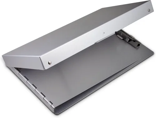 Vista 6 de Saunders Portaformularios Snapak de aluminio reciclado, tamaño de notas, Gris