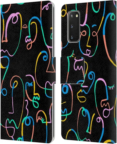 Vista 267 de Head Case Designs Officially Licensed Ninola Brushstrokes Multi Colorful Leather Wallet Case Compatible with Samsung Galaxy A07 4G