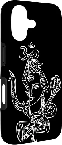 Vista 3 de Lord Shiva Hindu God Spiritual Yogi Inspirational Yoga Case for iPhone 17