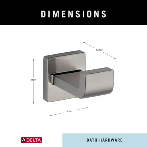 Vista 4 de Delta Gancho de toalla individual para baño o cocina Acero inoxidable Accesorios Ara
