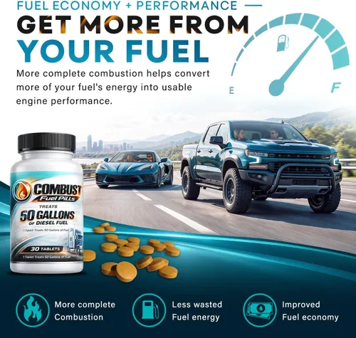Vista 6 de Boost Performance Products Combust Fuel Pills™ de 50 galones para combustible diésel