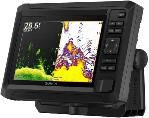 Vista 2 de Garmin ECHOMAP UHD2 73CV Plotter marino/Localizador de peces con mapas de aguas interiores de EE. UU. y GT20-TM [010-02594-51]