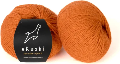 Vista 90 de 100% Hilo de Alpaca Baby para Tejer y Ganchillo - 1 Cono de Hilo Premium DK - Ligero, Hipoalergénico y Térmico Hecho en Perú - Ideal para Proyectos