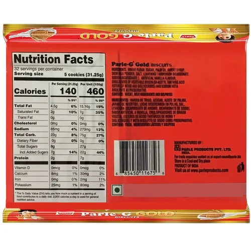 Vista 2 de Parle -G Galletas de Oro, 2.2 lbs (10 pack de 3.53 oz)