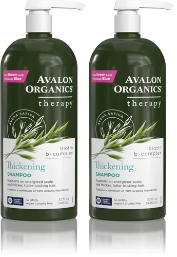 Vista 9 de Avalon Organics Champú terapéutico All Natural Biotin B-Complex, 11 onzas líquidas