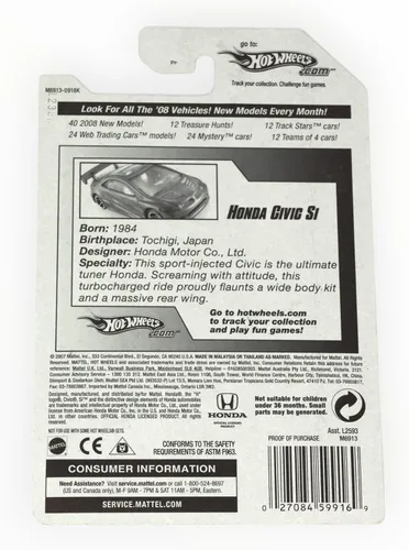 Vista 2 de Hot Wheels Honda Civic Si