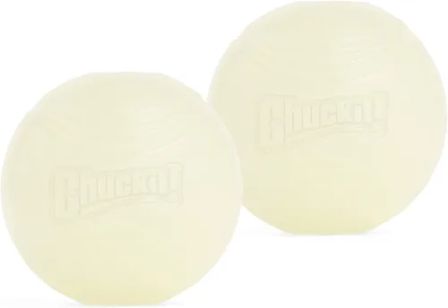 Vista 11 de Chuckit! Bolas inflables que brillan en la oscuridad – Pelota para perros, juguete Chuckit para perro, bolas de brillo máximo – S, 2 pulgadas