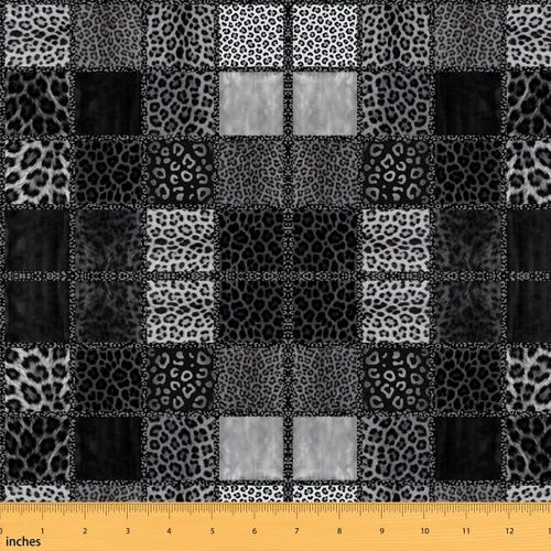 Vista 19 de Feelyou Tela con estampado de vaca de The Yard Soft 1 yarda Negro Blanco
