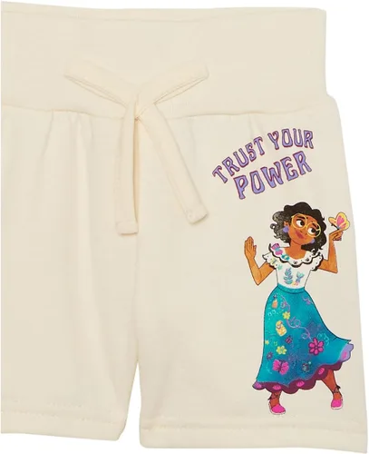 Vista 4 de Disney Conjunto de camiseta y pantalón corto de felpa francesa Encanto Mirabel para niñas - Conjunto de camiseta y pantalón corto para niñas