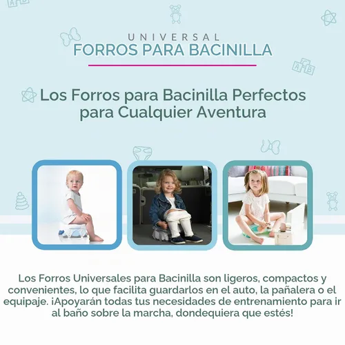 Vista 6 de Kalencom Forros universales para orinal - Forros desechables para orinal para niños pequeños (universal, 36, cuenta)