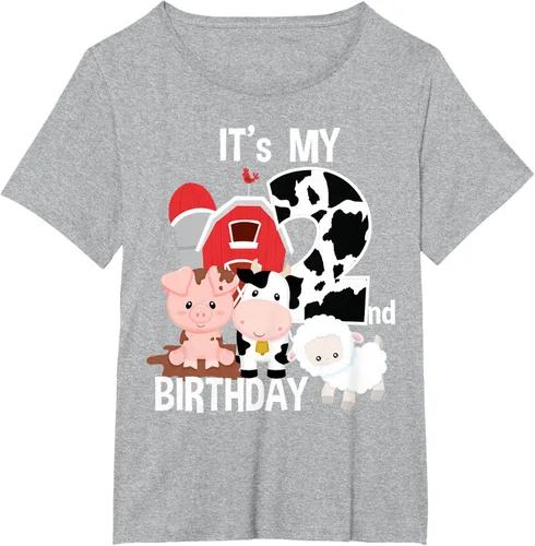 Vista 93 de Camiseta para fiesta de 2 años con texto en inglés "It's My 2nd Birthday", Negro