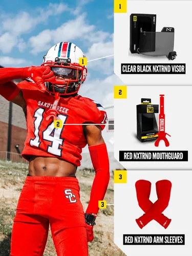 Vista 32 de Nxtrnd Air-TEK - Mangas de compresión para hombre, par de fútbol transpirable