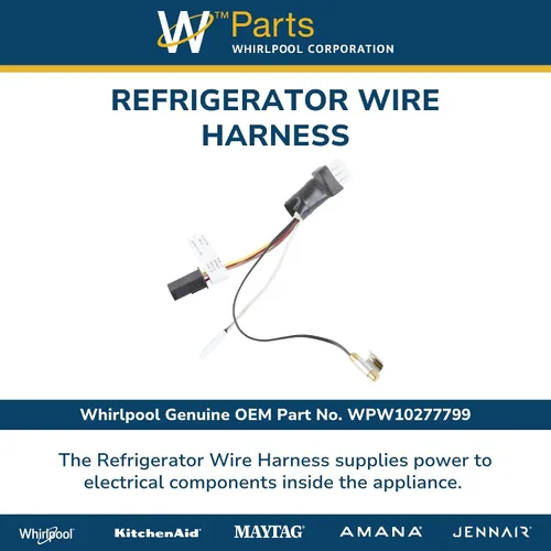 Vista 5 de Whirlpool WPW10277799 W10815709 Arnés de cables para refrigerador OEM, multicolor