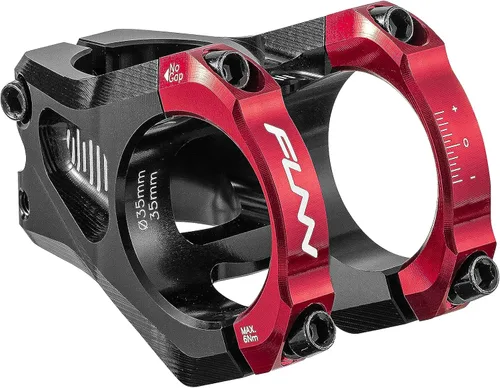 Vista 10 de Funn Vástago de bicicleta ecualizador con cero elevación, con abrazadera de barra de 1.378 in, vástago de bicicleta de aleación de 0 grados