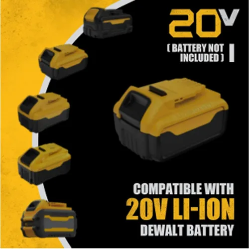 Vista 3 de Amoladora Angular, sin escobillas de 20 V, inalámbrica, 4-1/2 pulgadas, compatible con batería Dewalt (sin batería), con rueda de esmeril de metal
