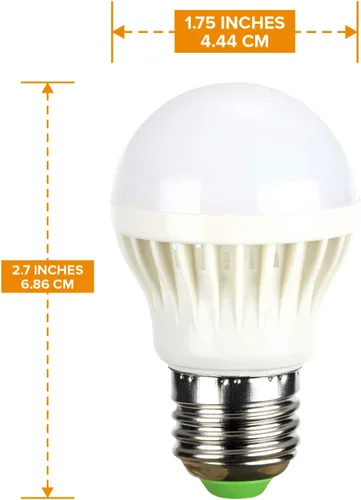 Vista 2 de Bombilla LED de base media de 5 V 6 V para batería de 5 voltios 6 voltios fuente de alimentación blanco cálido 3000 K proyecto de bricolaje