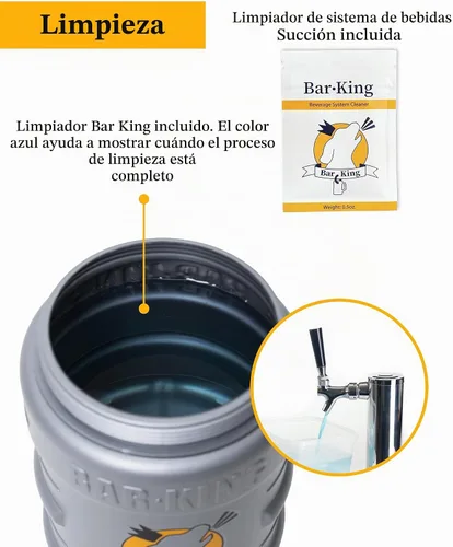 Vista 6 de Bar-King Kit de limpieza de línea de cerveza Kegerator de conexión rápida. Ahora limpia tus líneas de cerveza tan fácilmente como cambiar un barril.