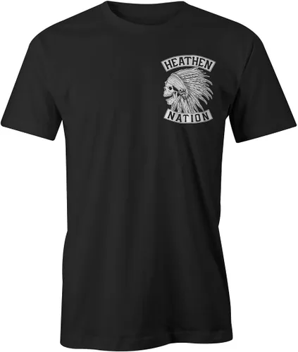 Vista 2 de Heathen Black Chief - Camiseta, Negro