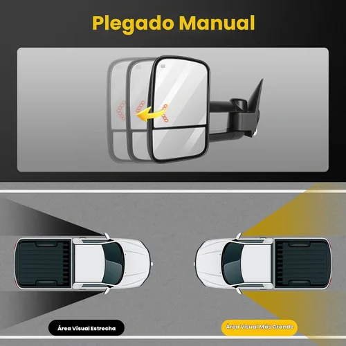 Vista 6 de OCPTY - Par de espejos de remolque de repuesto para Chevy para GMC 2003