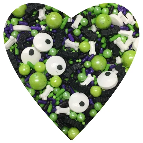 Vista 10 de COOL MOM SPRINKLES Gránulos de Halloween (3.5 onzas) – Gránulos temáticos de Halloween para decorar pasteles, cupcakes, galletas y postres – Spiders