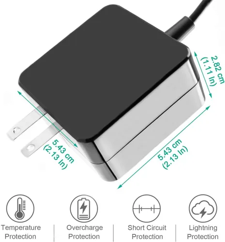 Vista 5 de Cargador adaptador de CA de 26W 12V 2.2A para Samsung Chromebook 3 XE500C13 XE501C13 XE500C12 PA-1250-98 PA-1250-96 W14-026N1A BA44-00322A PA3N40W