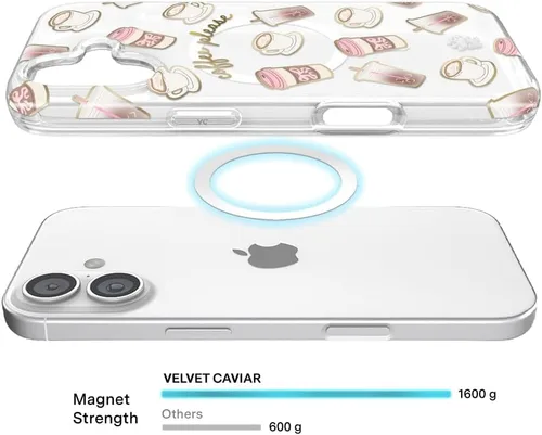Vista 283 de VELVET CAVIAR Funda para iPhone 15, compatible con MagSafe, probada contra caídas de 10 pies, fundas protectoras de diseño, leopardo color rosa