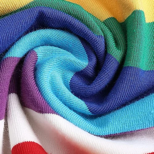 Vista 8 de Sooxiwood - Camiseta de manga corta para niño, diseño de rayas, multicolor