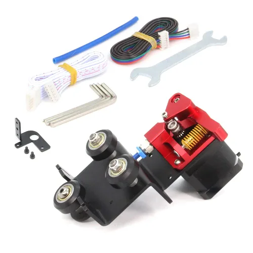 Vista 10 de Placa de soporte de extrusora de engranajes dual de accionamiento directo, filamentos flexibles de impresión fácil para impresora 3D Ender-3, Ender