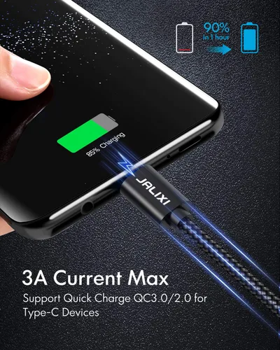 Vista 2 de JALIXI Cable USB C de 20 pies de carga rápida, cable de carga largo tipo C para iPhone 15/16, Galaxy, PS5, Switch, controlador Xbox Series X/S