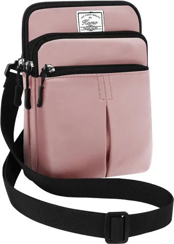 Vista 20 de Kamo Bolso Multifuncional para Teléfono de Un Solo Hombro, Bolso de Cintura para Teléfono, Bolso Diagonal Cruzado, Estuche para Teléfono Inteligente