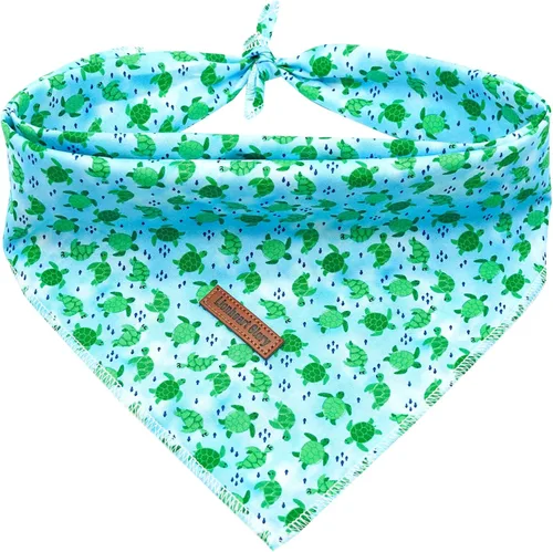 Vista 15 de Lionheart Glory Bandana para perro, bufanda azul para perro, estampado de cerveza, ajustable para perros pequeños a grandes