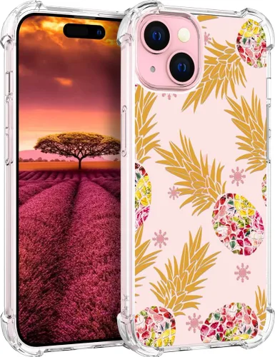 Vista 81 de Funda compatible con iPhone 15, bonita funda transparente para mujer, funda de silicona transparente para teléfono, color negro, tigre poderoso