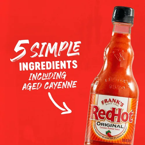 Vista 10 de Franks RedHot Original Salsa Picante, 12 fl oz
