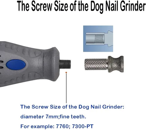 Vista 5 de Brocas de diamante para molinillo de uñas de perro para herramienta rotativa, accesorio para amoladora de uñas de perro de 1/8 pulgadas