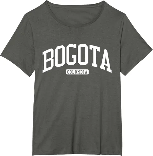 Vista 64 de Camiseta estilo universitario de Bogotá Colombia, Negro